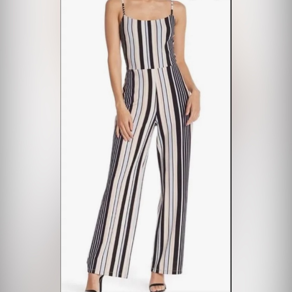 Material Girl Stripe Romper Jumpsuit